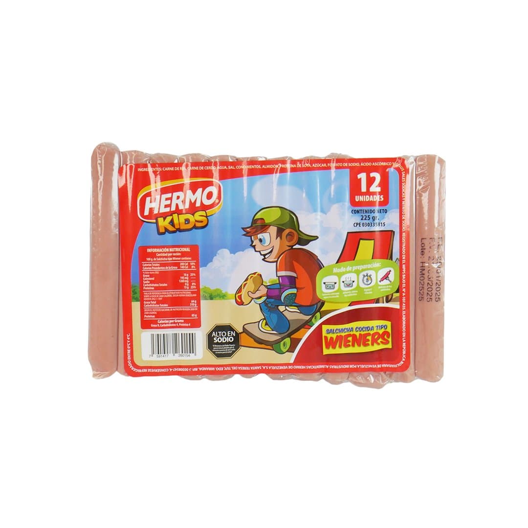 SALCHICHA WIENER KIDS HERMO 225GR foto