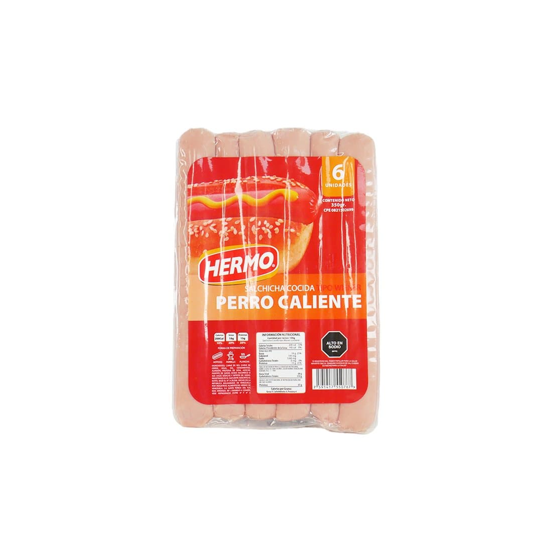 SALCHICHA WIENER LARGA HERMO 6UND foto