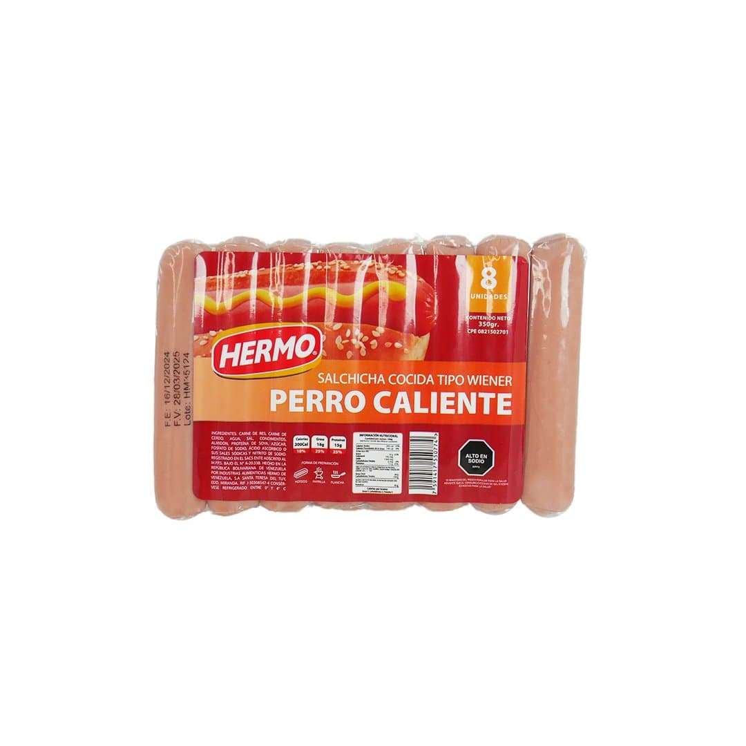 SALCHICHA WIENER CORTA HERMO 8UND foto