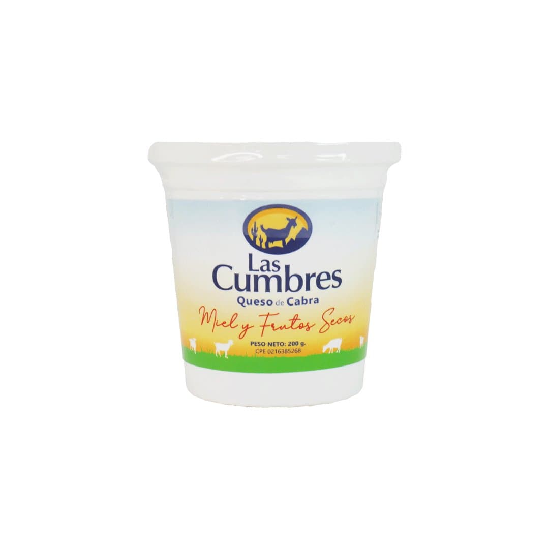 QUESO DE CABRA MIEL Y FRUTOS SECOS LAS CUMBRES 200GR foto