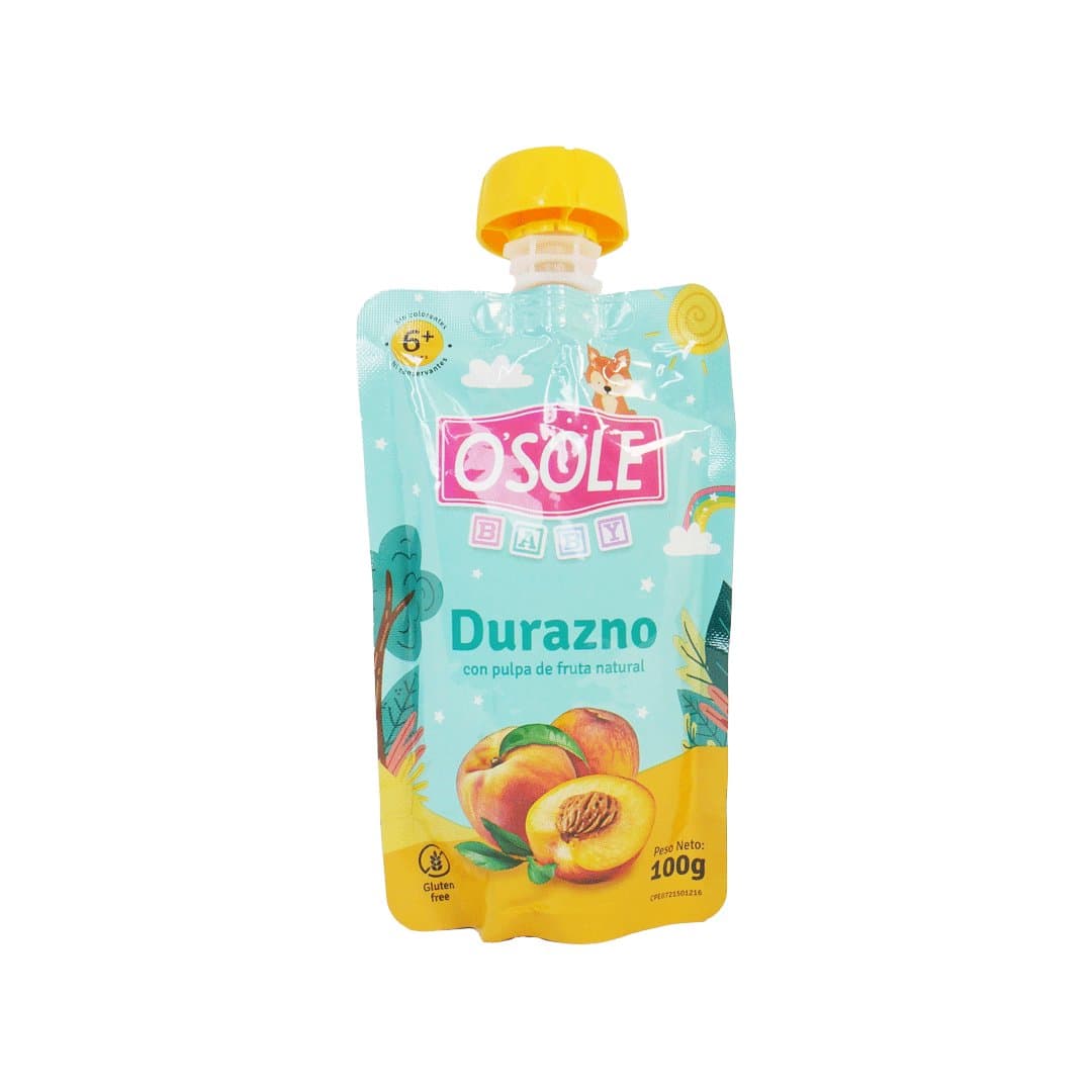 COMPOTA DURAZNO POUCH OSOLE 100GR foto